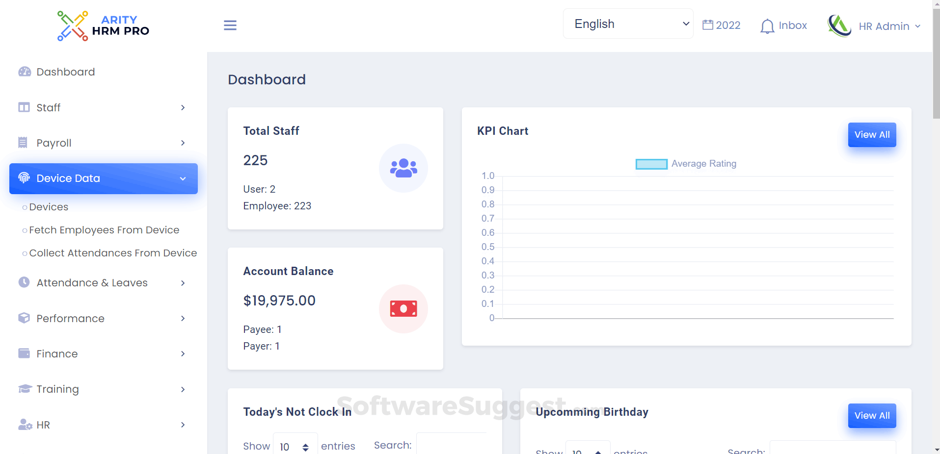 Arity HRM Pro Small Screenshot 1